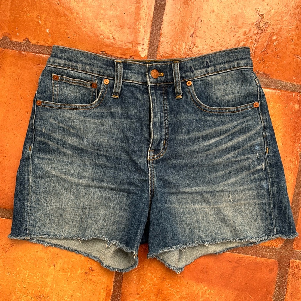 Madewell high rise denim shorts